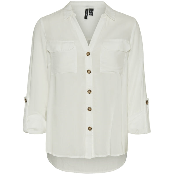 Vero Moda Vero Moda dam skjorta VMBUMPY Shirt Snow white