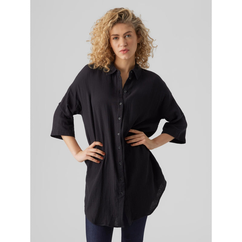 Vero Moda Vero Moda dam skjortklänningVmNatali Shirt Black