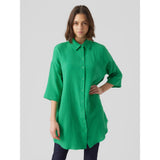 Vero Moda Vero Moda dam skjortklänningVmNatali Shirt Bright Green