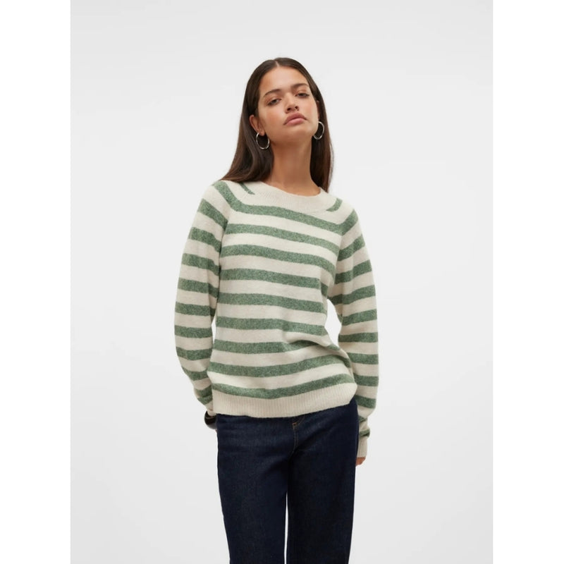 Vero Moda Vero Moda dam stickad VMDOFFY Knit Birch Laurel Wreath