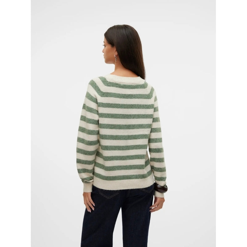 Vero Moda Vero Moda dam stickad VMDOFFY Knit Birch Laurel Wreath