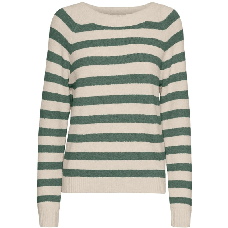 Vero Moda Vero Moda dam stickad VMDOFFY Knit Birch Laurel Wreath