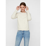 Vero Moda Vero Moda dam stickad VMDOFFY Knit Birch Melange