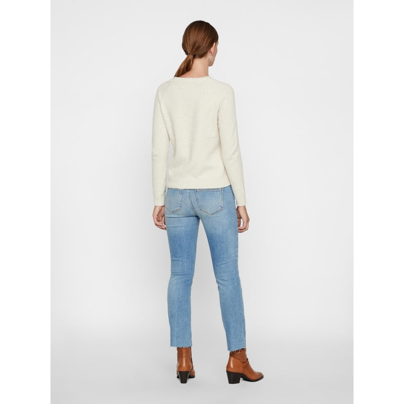 Vero Moda Vero Moda dam stickad VMDOFFY Knit Birch Melange