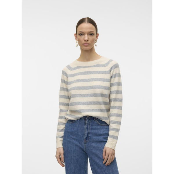 Vero Moda Vero Moda dam stickad VMDOFFY Knit Birch W. LGM