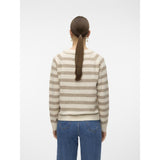 Vero Moda Vero Moda dam stickad VMDOFFY Knit Birch W. SEPIA TINT
