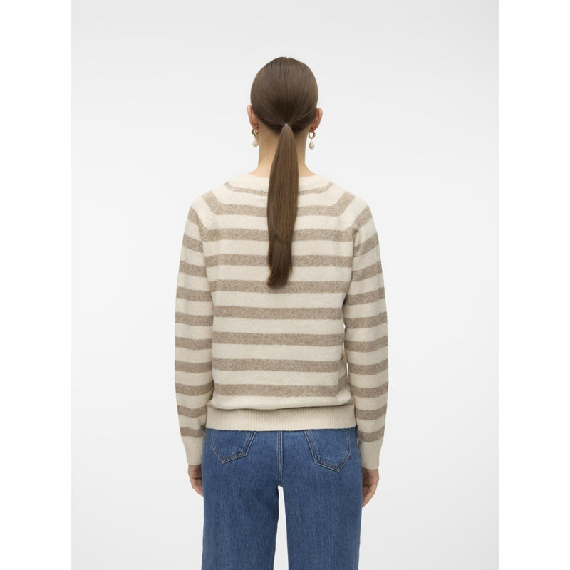 Vero Moda Vero Moda dam stickad VMDOFFY Knit Birch W. SEPIA TINT