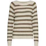 Vero Moda Vero Moda dam stickad VMDOFFY Knit Birch W. SEPIA TINT