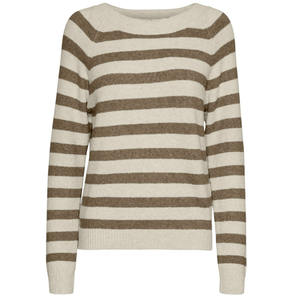 Vero Moda Vero Moda dam stickad VMDOFFY Knit Birch W. SEPIA TINT