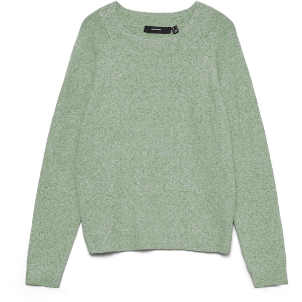 Vero Moda Vero Moda dam stickad VMDOFFY Knit Mistletoe W. WHITE MELANGE