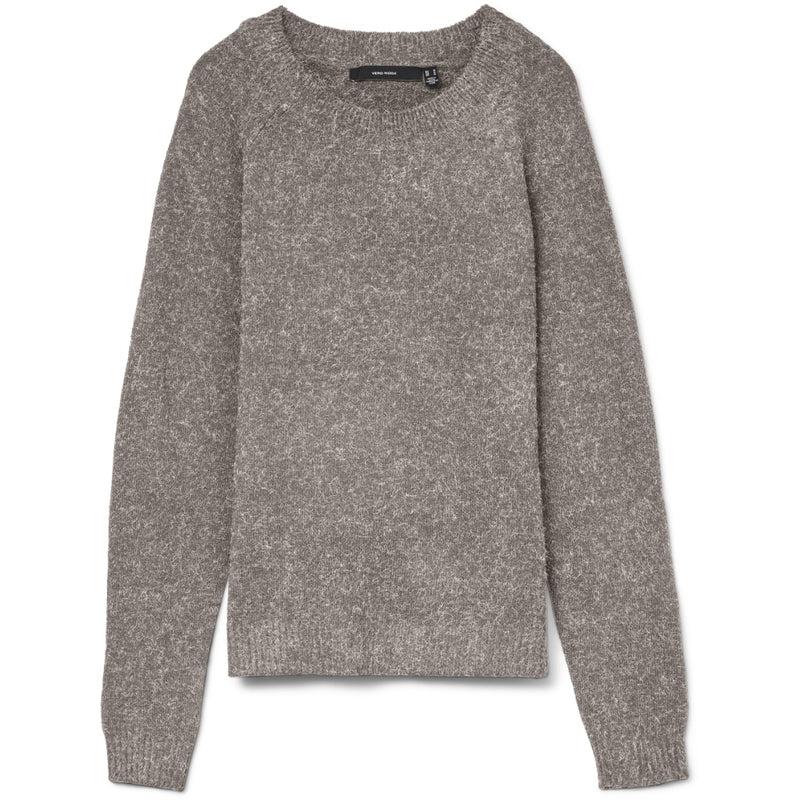 Vero Moda Vero Moda dam stickad VMDOFFY Knit Moon Rock MELANGE
