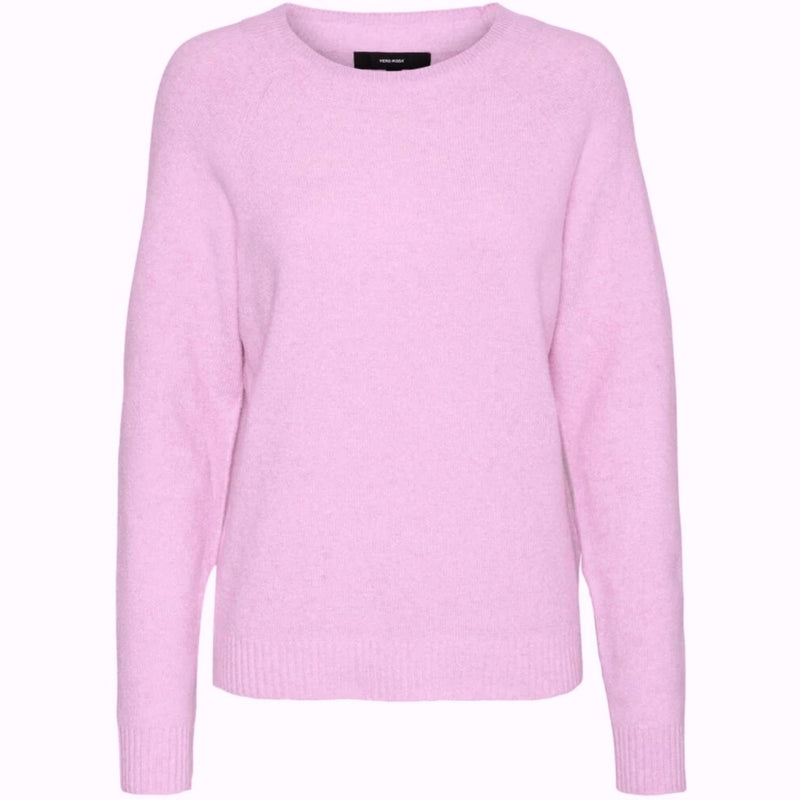 Vero Moda Vero Moda dam stickad VMDOFFY Knit Pastel Lavender Melange