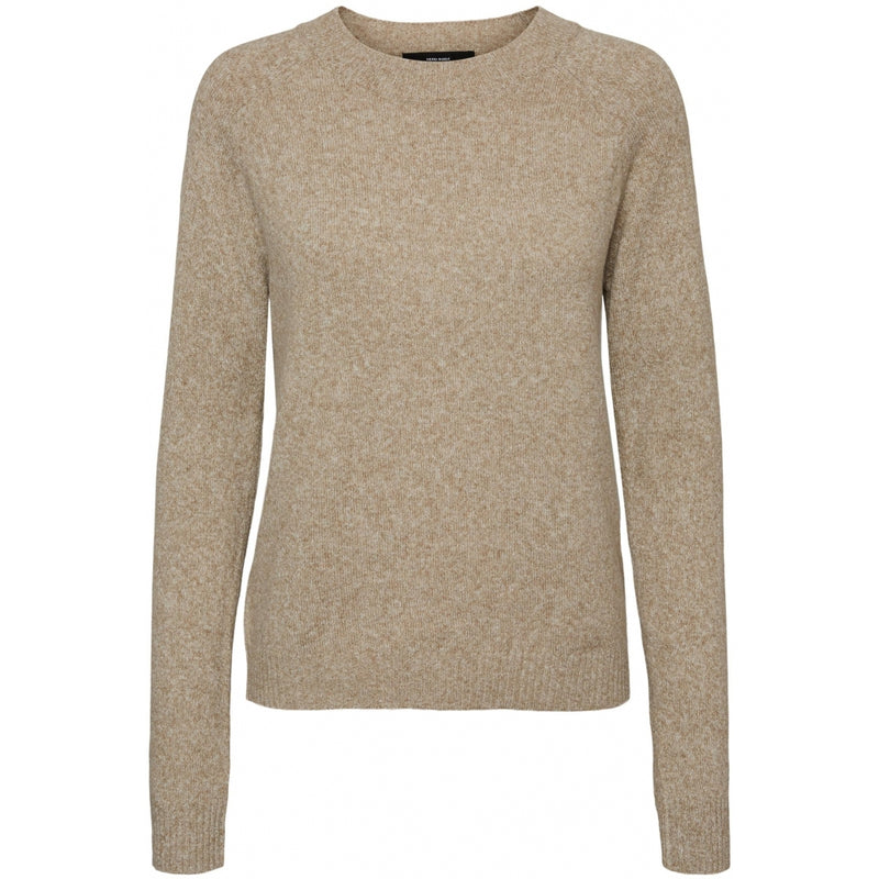 Vero Moda Vero Moda dam stickad VMDOFFY Knit Sepia Tint Melange