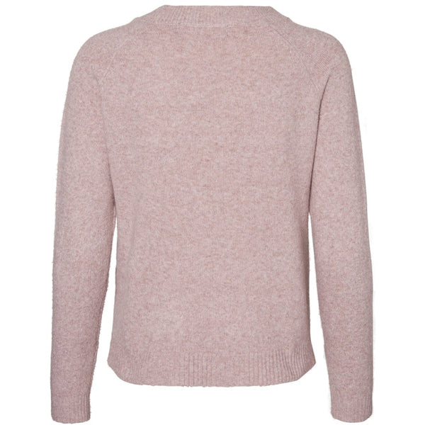 Vero Moda Vero Moda dam stickad VMDOFFY Knit Woodrose Melange