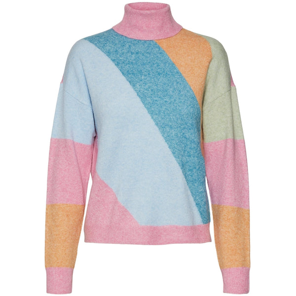 Vero Moda Vero Moda dam stickad VMDOFFY Knit Cyclamen W. NUGGET + RESEDA + CANEEL BAY + BLUE BE