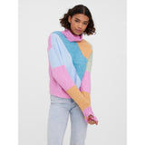 Vero Moda Vero Moda dam stickad VMDOFFY Knit Cyclamen W. NUGGET + RESEDA + CANEEL BAY + BLUE BE
