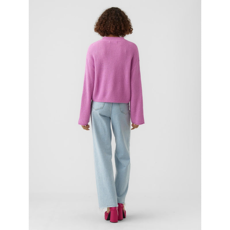 Vero Moda Vero Moda dam stickad VMSAYLA Knit Cyclamen