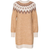 Vero Moda Vero Moda dam stickad klänningVMSIMONENEW Restudsalg Tan W. BIRCH + AZTEC