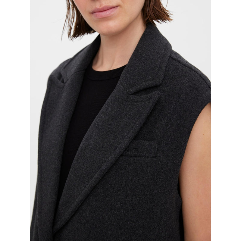 Vero Moda Vero Moda dam väst VMEDNA Vest Dark grey melange