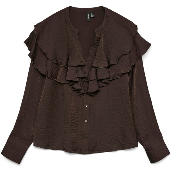 Vero Moda Vero Moda damblus VMLIZZI Blouse Chocolate Torte