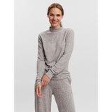 Vero Moda Vero Moda dame bluse VMCHILL Restudsalg Light Grey Melange