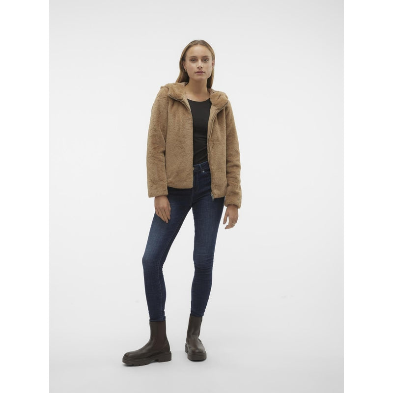 Vero Moda Vero Moda dam jacka VMSONJAHOODIE Jacket Tigers Eye