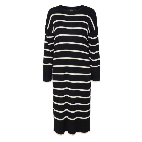 Vero Moda Vero Moda dam klänning VMJOANA Dress Black Stripes W. Birch