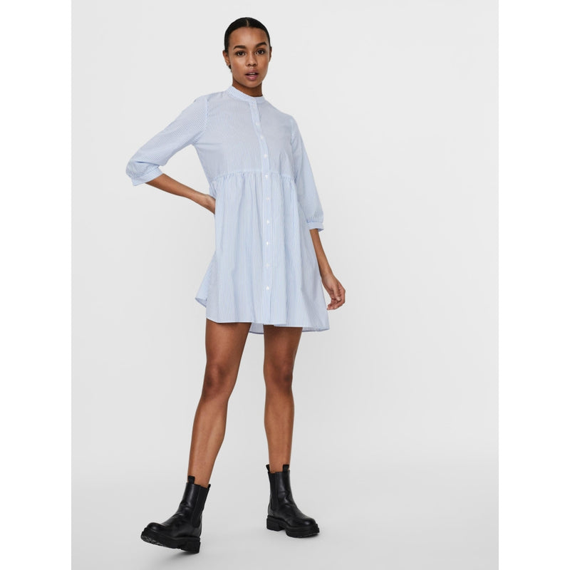 Vero Moda Vero Moda dame kjole VMSISI Restudsalg Cashmere Blue Snow White