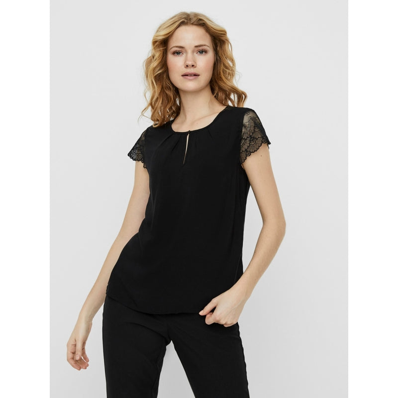 Vero Moda Vero Moda dam top VMNINA Restudsalg Black