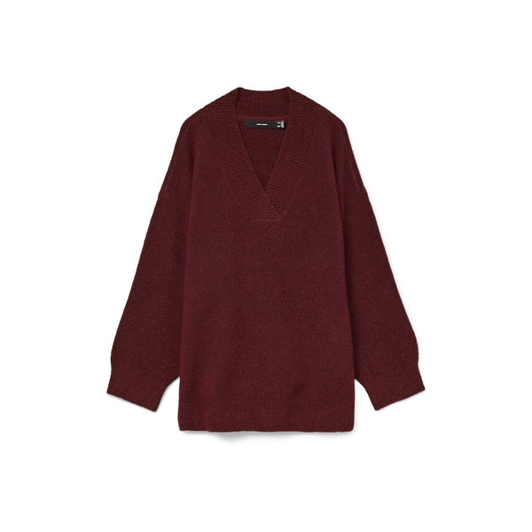 Vero Moda Vero Moda damstickad tröja VMBANG Knit Syrah