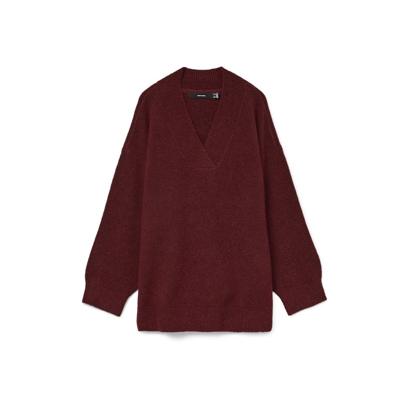 Vero Moda Vero Moda damstickad tröja VMBANG Knit Syrah