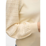Vero Moda Vero Moda damstickad tröja VMNEWLIMONE Knit Birch