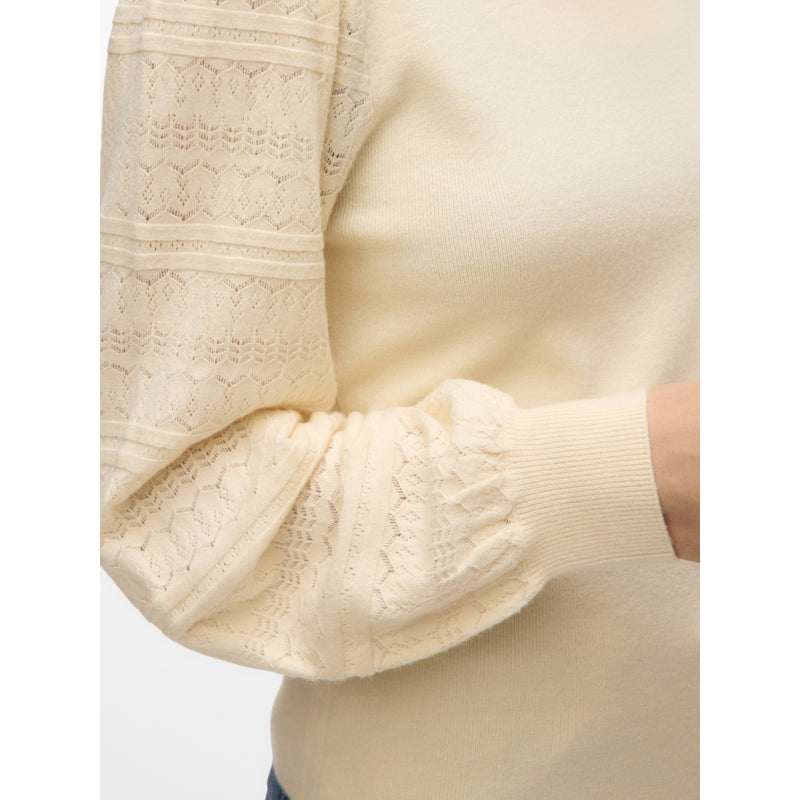 Vero Moda Vero Moda damstickad tröja VMNEWLIMONE Knit Birch