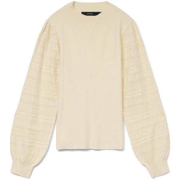 Vero Moda Vero Moda damstickad tröja VMNEWLIMONE Knit Birch