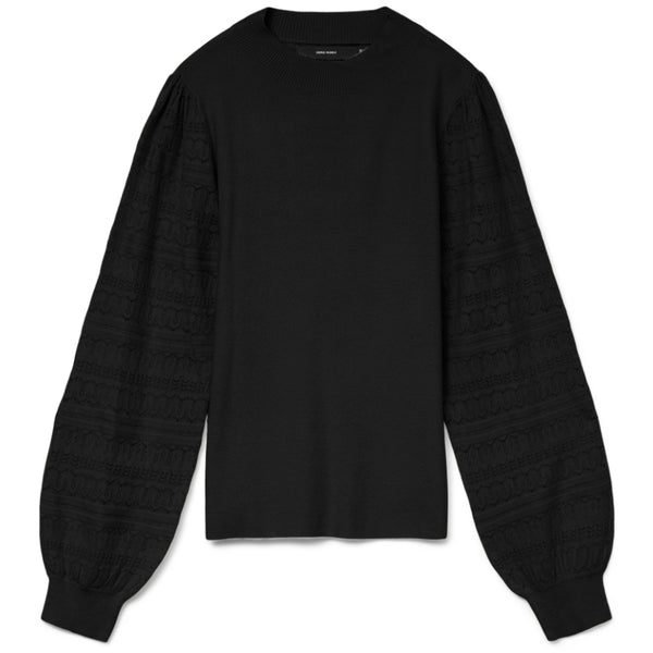 Vero Moda Vero Moda damstickad tröja VMNEWLIMONE Knit Black