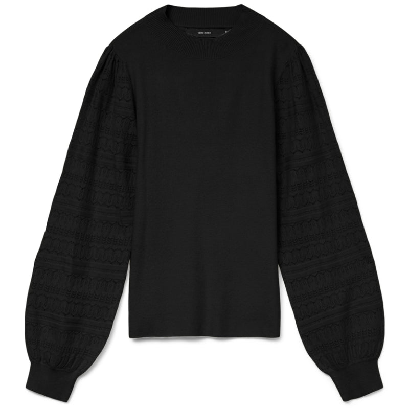 Vero Moda Vero Moda damstickad tröja VMNEWLIMONE Knit Black