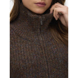 Vero Moda Vero Moda damstickad väst VMSALTY Vest Chocolate Torte