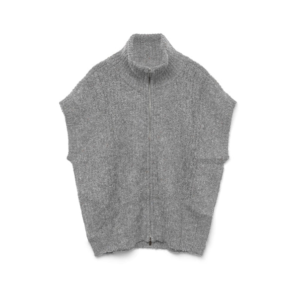 Vero Moda Vero Moda damstickad väst VMSALTY Vest Medium grey melange