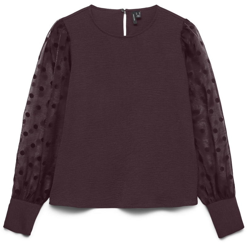 Vero Moda Vero Moda damtopp VMALVA Top Winetasting