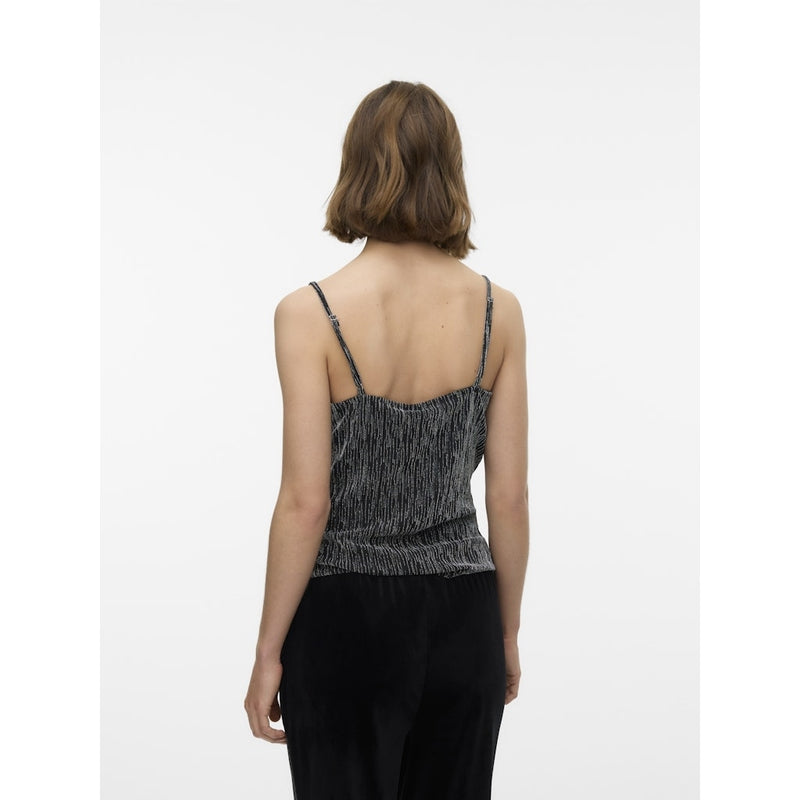 Vero Moda Vero Moda damtopp VMRITA Top Black Silver lurex