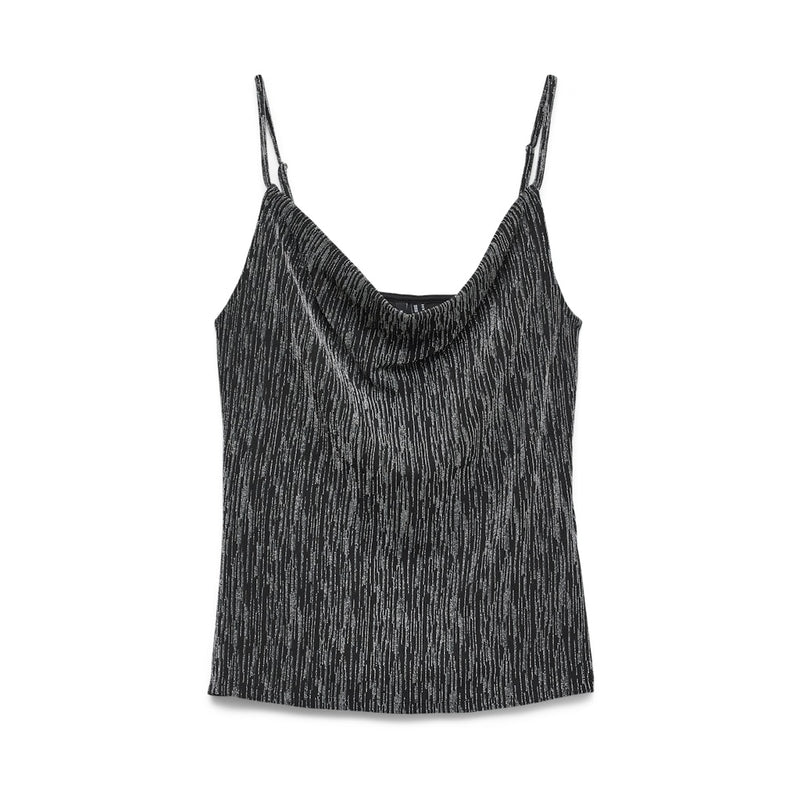 Vero Moda Vero Moda damtopp VMRITA Top Black Silver lurex
