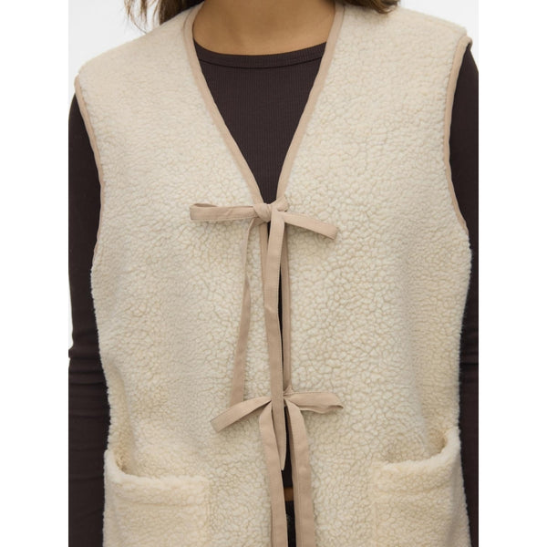 Vero Moda Vero Moda damväst VMCLEO Vest Oatmeal