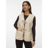 Vero Moda Vero Moda damväst VMCLEO Vest Oatmeal