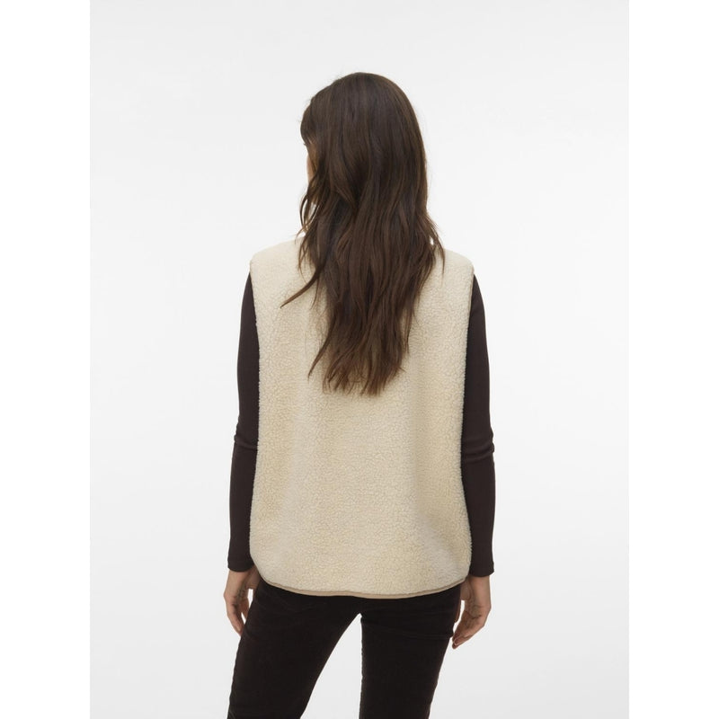 Vero Moda Vero Moda damväst VMCLEO Vest Oatmeal