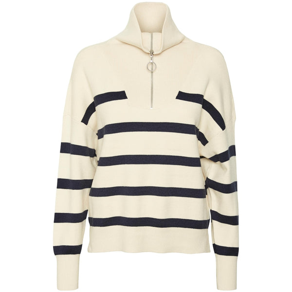 Vero Moda Vero Moda highneck VMSABA Shirt Birch Navy Blazer