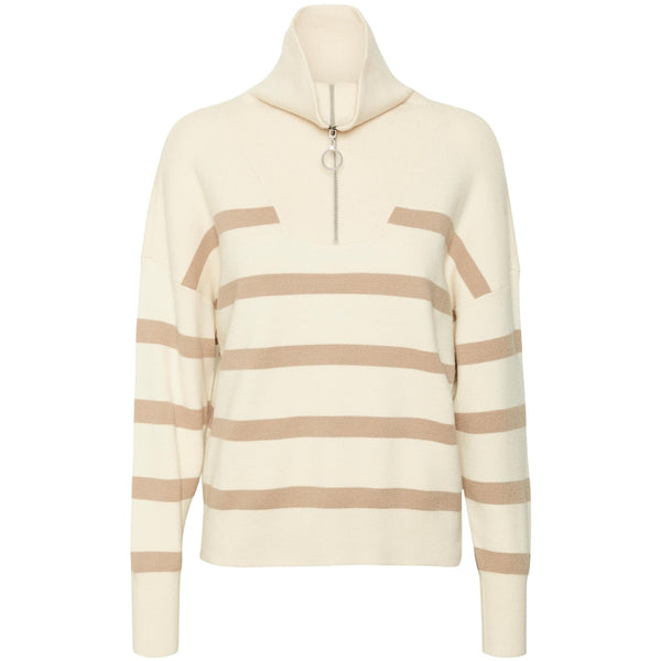 Vero Moda Vero Moda highneck VMSABA Shirt Birch Silver Mink