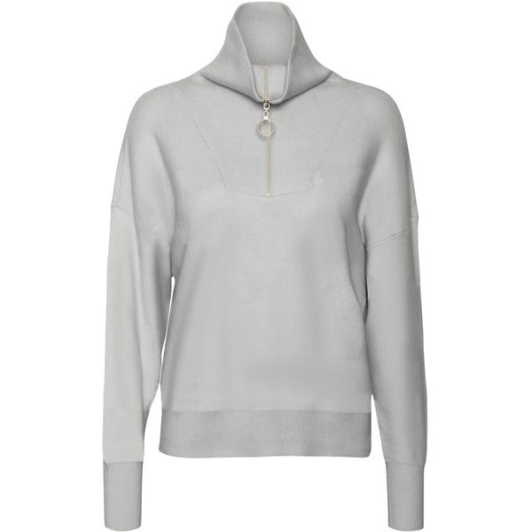 Vero Moda Vero Moda highneck VMSABA Shirt Light Grey Melange