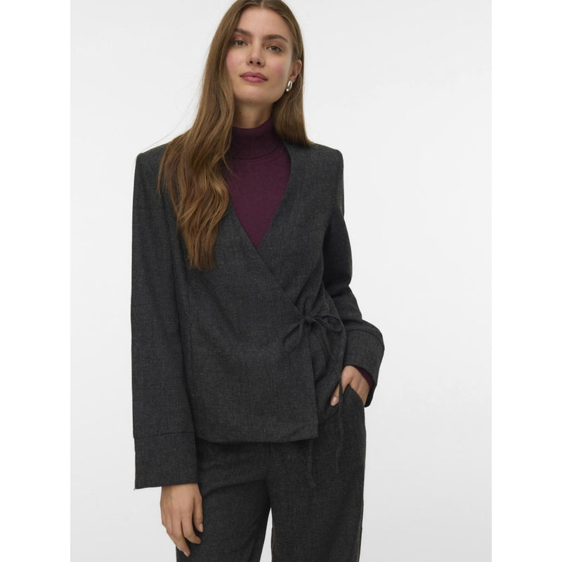 Vero Moda Vero moda aware dam kavaj AWAUTHALIA Blazer Dark grey melange