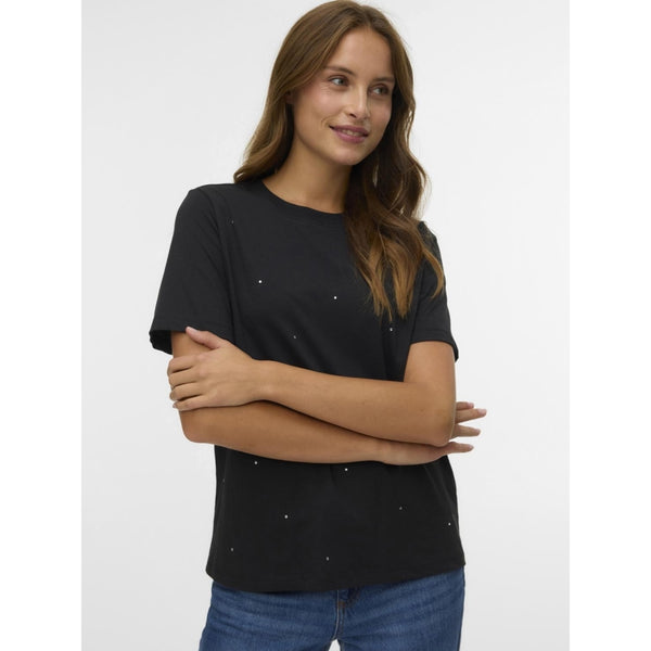 Vero Moda Vero moda dam t-shirt VMPAULINA T-shirt Black