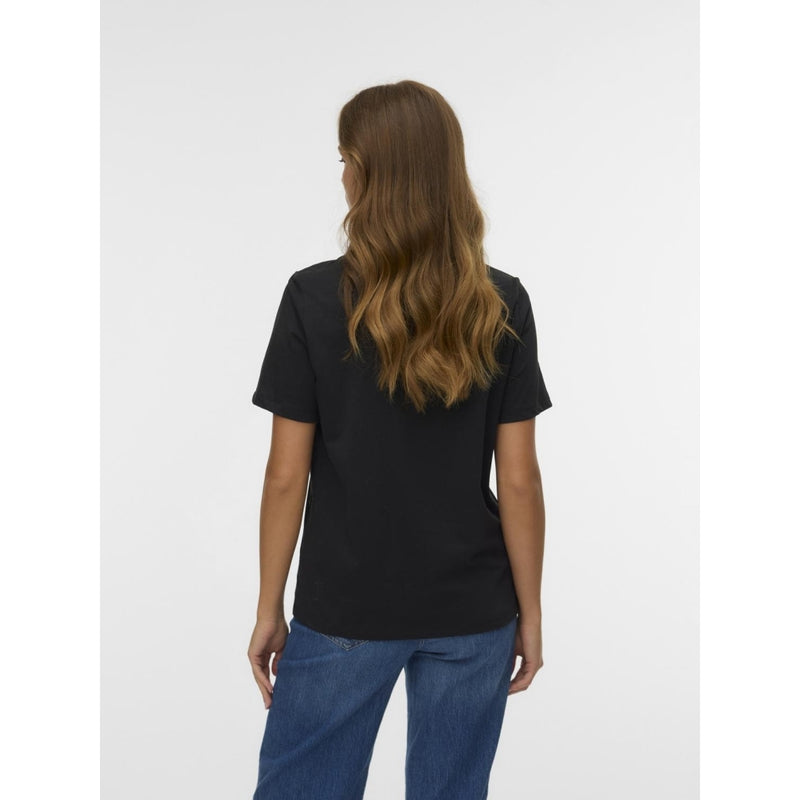 Vero Moda Vero moda dam t-shirt VMPAULINA T-shirt Black